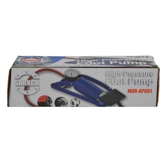 Basınç Göstergeli Ayak Pompası Araba Bisiklet Motor Lastik Pompası Basınç Göstergeli Ayak Pompası Araba Bisiklet Motor Lastik Pompası