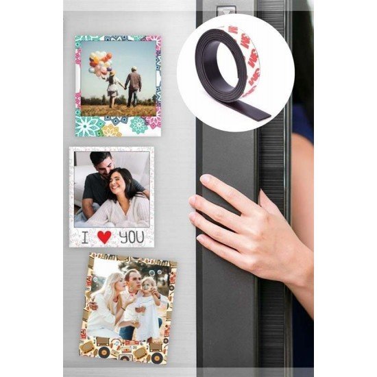 Yapışkanlı Şerit Mıknatıs Magnet Kes Kullan Güçlü Sağlam Rulo Çıkarılması Kolay Siyah 2cm x 1 mt Yapışkanlı Şerit Mıknatıs Magnet Kes Kullan Güçlü Sağlam Rulo Çıkarılması Kolay Siyah 2cm x 1 mt
