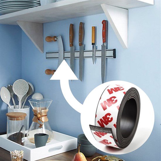 Yapışkanlı Şerit Mıknatıs Magnet Kes Kullan Güçlü Sağlam Rulo Çıkarılması Kolay Siyah 2cm x 1 mt Yapışkanlı Şerit Mıknatıs Magnet Kes Kullan Güçlü Sağlam Rulo Çıkarılması Kolay Siyah 2cm x 1 mt