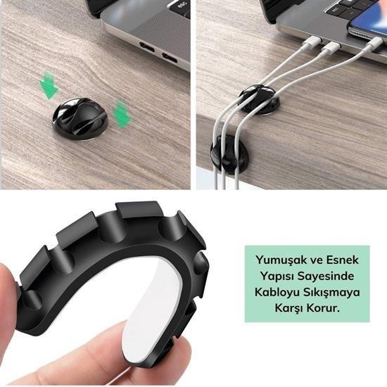 Çok Amaçlı Kablo Tutucu Akrilik Güçlü Yapışkanlı Organizer Düzenleyici 16 Parça Set Kolay Kullanımlı Çok Amaçlı Kablo Tutucu Akrilik Güçlü Yapışkanlı Organizer Düzenleyici 16 Parça Set Kolay Kullanımlı