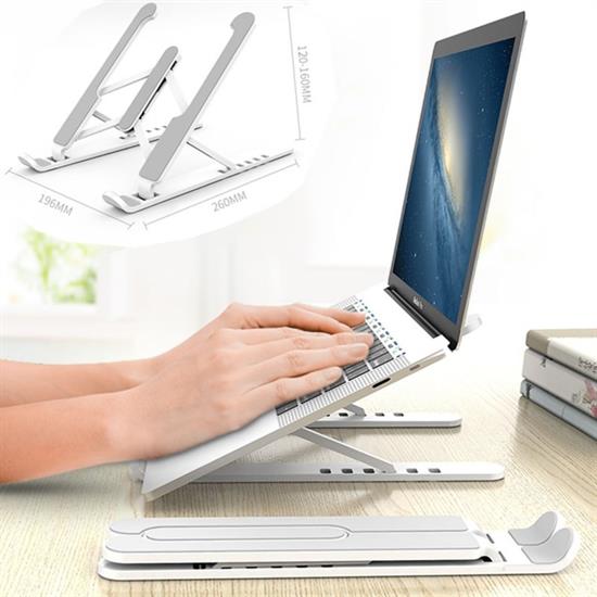 Ayarlanabilir Plastik Dizüstü Destek Tabanı Katlanabilir Taşınabilir Laptop Sehpası Yükseltici
