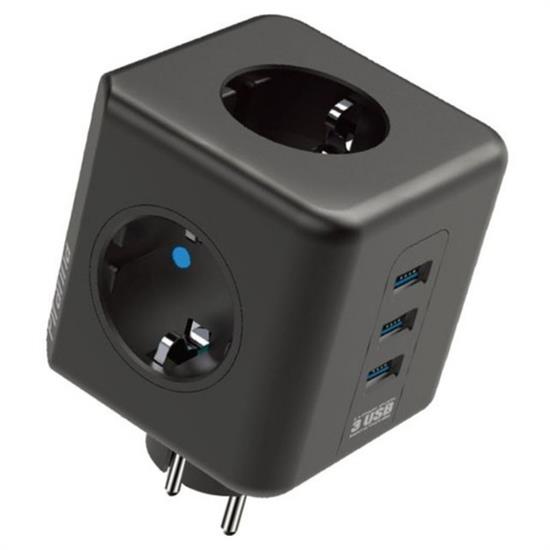 Isıya Dayanıklı Termal Akım Korumalı ve Çocuk Korumalı 3 Priz Girişli 3 USB Girişli Küp Priz Isıya Dayanıklı Termal Akım Korumalı ve Çocuk Korumalı 3 Priz Girişli 3 USB Girişli Küp Priz