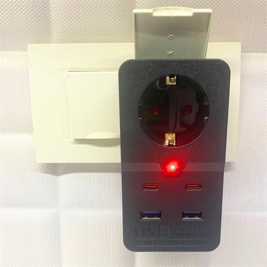 Isıya Dayanıklı Termal Akım Korumalı 1 Priz Girişli 2 USB Girişli 2 TYPE-C Girişli Pirz Isıya Dayanıklı Termal Akım Korumalı 1 Priz Girişli 2 USB Girişli 2 TYPE-C Girişli Pirz