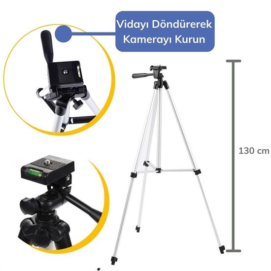 Taşıma Çantalı 130 cm Profesyonel Alüminyum Kamera Tripodu Taşıma Çantalı 130 cm Profesyonel Alüminyum Kamera Tripodu
