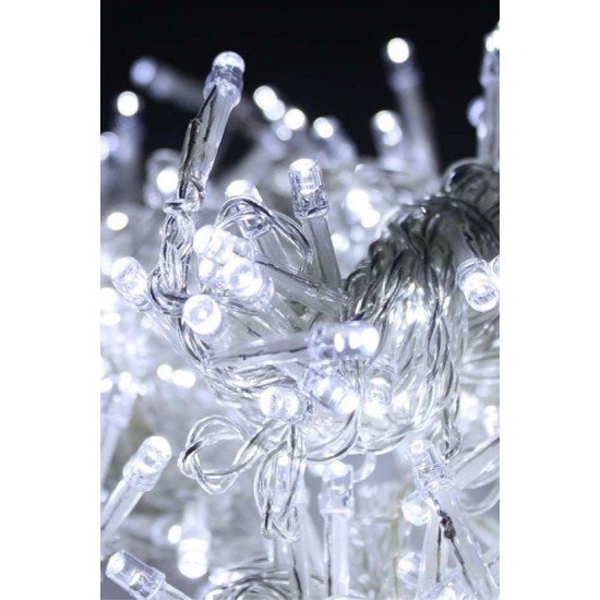 100 Ledli 8 Fonksiyonlu 10 Metre Led Aydınlatma Dekor Lambası (beyaz) 100 Ledli 8 Fonksiyonlu 10 Metre Led Aydınlatma Dekor Lambası (beyaz)