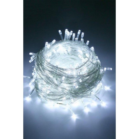 100 Ledli 8 Fonksiyonlu 10 Metre Led Aydınlatma Dekor Lambası (beyaz) 100 Ledli 8 Fonksiyonlu 10 Metre Led Aydınlatma Dekor Lambası (beyaz)