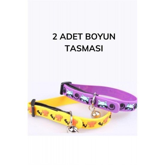 Çıngıraklı Zilli Sevimli Renkli Slikon Kedi Köpek Boyun Tasması Çıngıraklı Zilli Sevimli Renkli Slikon Kedi Köpek Boyun Tasması