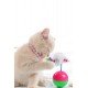 Kedi Oyun Topu Tüylü Fareli Hacı Yatmaz Eğitici Yavru Kedi Fare Kovalama Oyuncağı