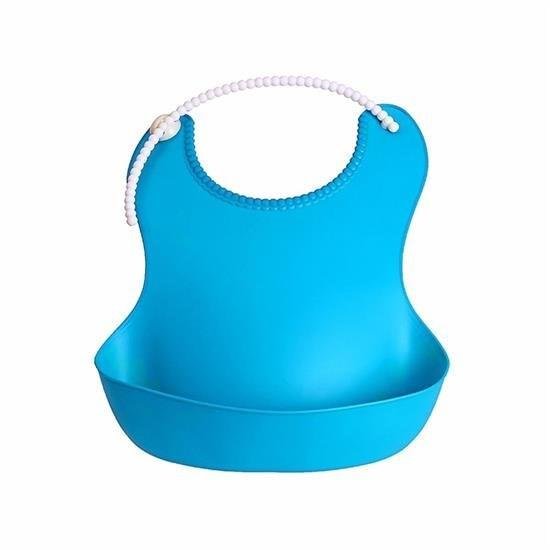Çocuk Bebek Mama Önlüğü Dökülme Engelleyici Bükülebilir Mavi Çocuk Bebek Mama Önlüğü Dökülme Engelleyici Bükülebilir Mavi