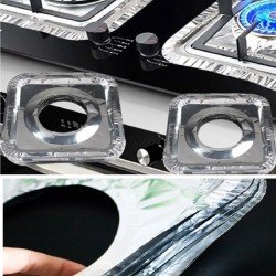 20 Adet Ocak Üstü Koruyucu Leke Önleyici Isıya Dayanıklı Yıkanabilir Ocak Gözü Izgara Koruyucu Folyo 