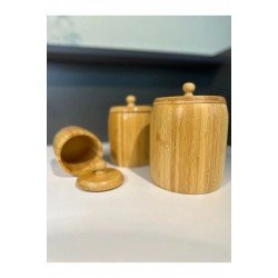 1 Adet Bambu Ahşap Kavanoz - Saklama Kabı- Baharatlık (11 x 8 cm) 1 Adet Bambu Ahşap Kavanoz - Saklama Kabı- Baharatlık (11 x 8 cm)