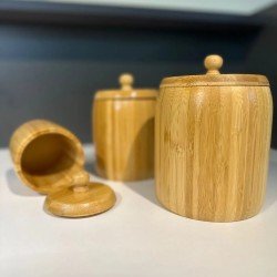 1 Adet Bambu Ahşap Kavanoz - Saklama Kabı- Baharatlık (11 x 8 cm) 1 Adet Bambu Ahşap Kavanoz - Saklama Kabı- Baharatlık (11 x 8 cm)
