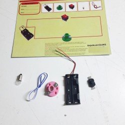 Okul Deney Seti - Elektrik Seti Ampul - Pil Yatağı - Duy -Düğme Seti Okul Deney Seti - Elektrik Seti Ampul - Pil Yatağı - Duy -Düğme Seti