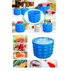 40 Gözlü Mini Silikon Buz Yapma Kovası Hazneli Buz kalıbı  40 Gözlü Mini Silikon Buz Yapma Kovası Hazneli Buz kalıbı