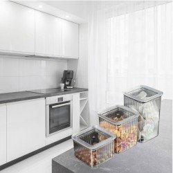 3 LÜ Set Vakumlu Kare Saklama Kabı Akrilik Kristal 3 Boy Erzak Kabı (600-900-1300 ML) 3 LÜ Set Vakumlu Kare Saklama Kabı Akrilik Kristal 3 Boy Erzak Kabı (600-900-1300 ML)