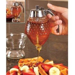 Pompalı Akrilik Bal Kavanozu -  Bal - Reçel Dispanseri 