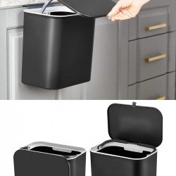 Fonksiyonel 2 Yönlü Açılır Kapaklı Kullanışlı Mutfak Tezgah Üstü veya Dolap Askılı Çöp Kovası 15 Lt Fonksiyonel 2 Yönlü Açılır Kapaklı Kullanışlı Mutfak Tezgah Üstü veya Dolap Askılı Çöp Kovası 15 Lt