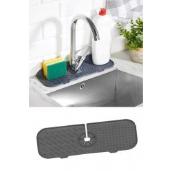 Esnek Musluk Lavabo Matı - Mutfak Banyo Batarya Su Tutucu Bulaşık Süngeri Matı  Esnek Musluk Lavabo Matı - Mutfak Banyo Batarya Su Tutucu Bulaşık Süngeri Matı