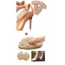 4 Lü Set Ayak Rahatlatıcı Ön Ayak Süngeri + Topuk Koruyucu Daraltma Pedi 4 Lü Set Ayak Rahatlatıcı Ön Ayak Süngeri + Topuk Koruyucu Daraltma Pedi