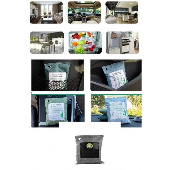 Hava Temizleme Torbası 200g Araba- Dolap- Banyo- Evcil Hayvan Koku Giderici- Bambu Kömür Koku Emici Hava Temizleme Torbası 200g Araba- Dolap- Banyo- Evcil Hayvan Koku Giderici- Bambu Kömür Koku Emici