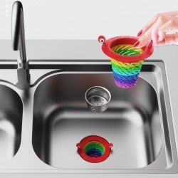 Renkli 6 Kademeli Lavabo Süzgeci Renkli 6 Kademeli Lavabo Süzgeci