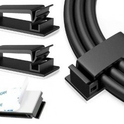 Yapışkanlı Kablo Düzenleyici Klips 4lü Set