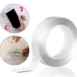 1m*3cm Çift Taraflı Şeffaf Bant 1 Metre 1m*3cm Çift Taraflı Şeffaf Bant 1 Metre