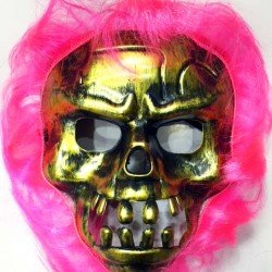 Cadılar Bayramı Pembe Saçlı Maske Cadılar Bayramı Pembe Saçlı Maske