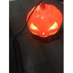 Turuncu Renk Led Işıklı ve Sesli Saplı Balkabağı Dekor Süs 40 cm Turuncu Renk Led Işıklı ve Sesli Saplı Balkabağı Dekor Süs 40 cm