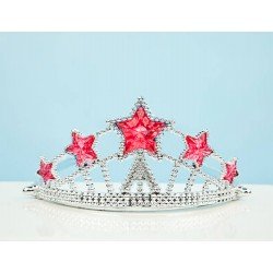 Kırmızı Yıldız Taşlı Plastik Kraliçe Prenses Elsa Tacı Çocuk Boy Kırmızı Yıldız Taşlı Plastik Kraliçe Prenses Elsa Tacı Çocuk Boy