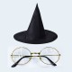 Harry Potter Büyücü Şapkası ve Metal Çerçeveli Büyücü Gözlüğü 