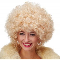 Altın Renk Kıvırcık Afro Bonus Peruk Saç Parti Peruğu Platin Gold Altın Renk Kıvırcık Afro Bonus Peruk Saç Parti Peruğu Platin Gold