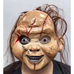 Kahverengi Saçlı Çaki Maskesi Chucky Maskesi Yetişkin Çocuk Uyumlu Kahverengi Saçlı Çaki Maskesi Chucky Maskesi Yetişkin Çocuk Uyumlu