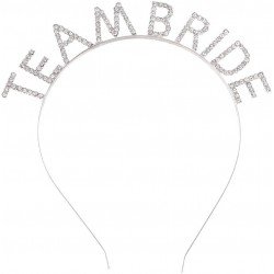 Gümüş Kaplama Kristal Taşlı Team Bride Taç 16x17 cm Gümüş Kaplama Kristal Taşlı Team Bride Taç 16x17 cm