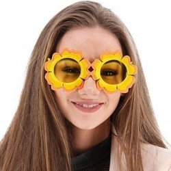 Papatya Şekilli Turuncu Sarı Renkli Hawaii Konsept Parti Gözlüğü 15x7 cm