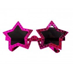 Fuşya Renk Yıldız Şekil Parti Gözlüğü Retro 16X7 cm Fuşya Renk Yıldız Şekil Parti Gözlüğü Retro 16X7 cm