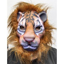 Kahverengi Yeleli Saçlı Peluş Aslan Maskesi Mega Peluş 13 No Kahverengi Yeleli Saçlı Peluş Aslan Maskesi Mega Peluş 13 No