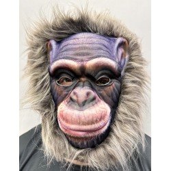 Gri Renk Saçlı Yaşlı Orangutan Maskesi Maymun Maskesi Mega Peluş 15 No Gri Renk Saçlı Yaşlı Orangutan Maskesi Maymun Maskesi Mega Peluş 15 No