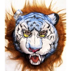 Kahverengi Saçlu Köpek Kurt Kaplan Maskesi Mega Peluş 34 No Kahverengi Saçlu Köpek Kurt Kaplan Maskesi Mega Peluş 34 No