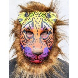 Kahverengi Yeleli Saçlı Renkli Aslan Maskesi Mega Peluş 5 No Kahverengi Yeleli Saçlı Renkli Aslan Maskesi Mega Peluş 5 No