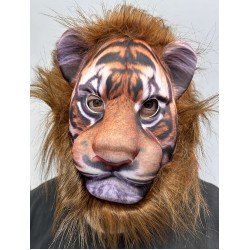 Kahverengi Yeleli Saçlı Peluş Aslan Maskesi Mega Peluş 6 No Kahverengi Yeleli Saçlı Peluş Aslan Maskesi Mega Peluş 6 No