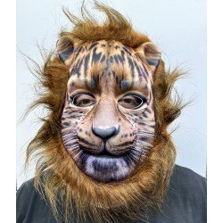 Kahverengi Yeleli Saçlı Peluş Aslan Maskesi Mega Peluş 7 No Kahverengi Yeleli Saçlı Peluş Aslan Maskesi Mega Peluş 7 No