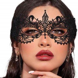 Siyah Renk Ortası Sivri Model Dantel Parti Balo Maskesi 3 No Siyah Renk Ortası Sivri Model Dantel Parti Balo Maskesi 3 No