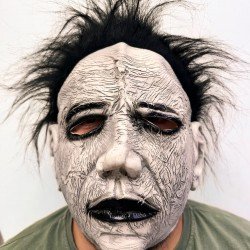 Siyah Saçlı Michael Myers Lateks Yüze Tam Yapışan Et Maske Korku Maskesi Siyah Saçlı Michael Myers Lateks Yüze Tam Yapışan Et Maske Korku Maskesi