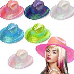 Işıltılı Kovboy Şapkası Hologramlı Parti Kovboy Şapkası Yetişkin Işıltılı Kovboy Şapkası Hologramlı Parti Kovboy Şapkası Yetişkin