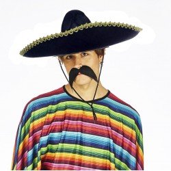 Sombrero Meksika Şapkası Mariachi Altın Şeritli Yetişkin Boy  Sombrero Meksika Şapkası Mariachi Altın Şeritli Yetişkin Boy