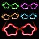 Yıldız Glow Gözlük - Yıldız Şekilli Glow Stick Gözlüğü - Glow Partisi Gözlük 12 Adet