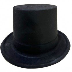 Siyah Renk Plastik Nubuk Kadife Kaplama Fötr Şapka 11 cm Siyah Renk Plastik Nubuk Kadife Kaplama Fötr Şapka 11 cm