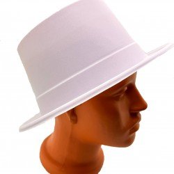 Beyaz Renk Plastik Nubuk Kadife Flok Kaplama Fötr Şapka 11 cm Beyaz Renk Plastik Nubuk Kadife Flok Kaplama Fötr Şapka 11 cm