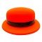 Neon Partisi Turuncu Renk Melon Plastik Parti Şapkası